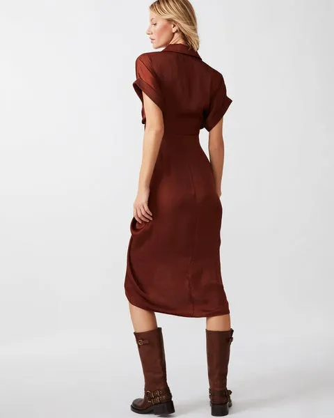 Women TORI DRESS BROWN Brown Steve Madden Dresses Women TORI DRESS BROWN Brown Steve Madden Dresses
