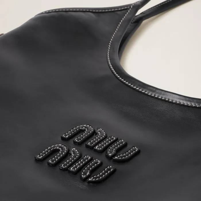 Women Totes Miu Miu IVY Leather Bag Black Women Totes Miu Miu IVY Leather Bag Black
