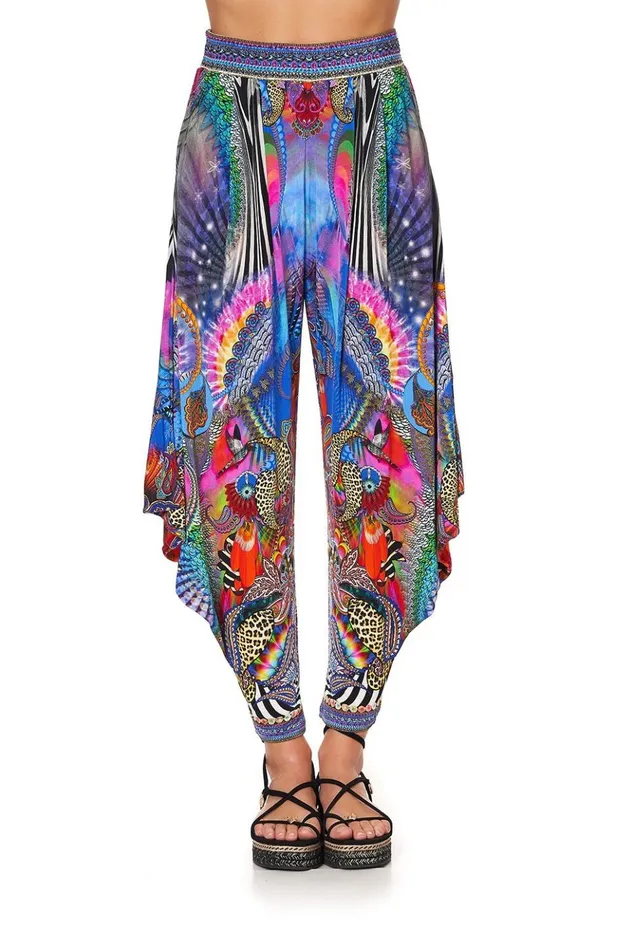 Women Trousers and Leggings Camilla Jersey Drape Pant With Pocket Psychedelica