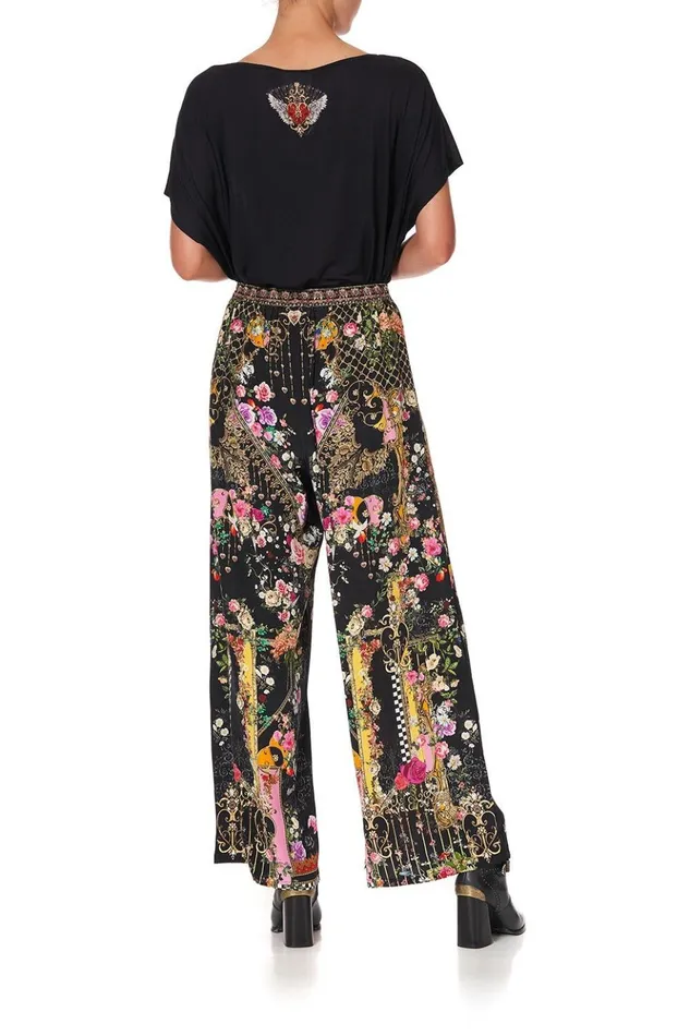 Women Trousers and Leggings Camilla Wide Leg Trouser With Front Pockets Montagues Capulet