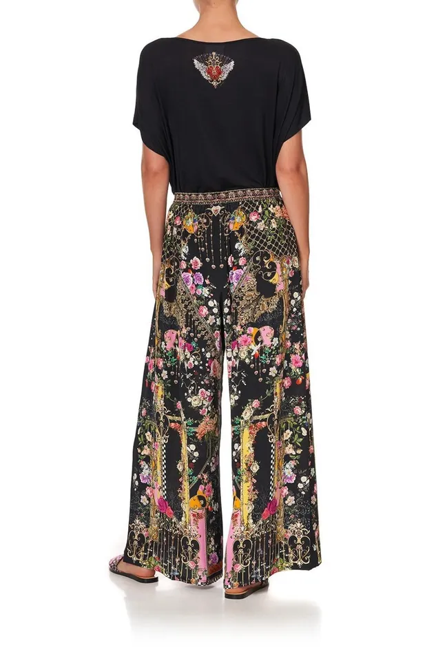 Women Trousers and Leggings Camilla Wide Leg Trouser With Front Pockets Montagues Capulet