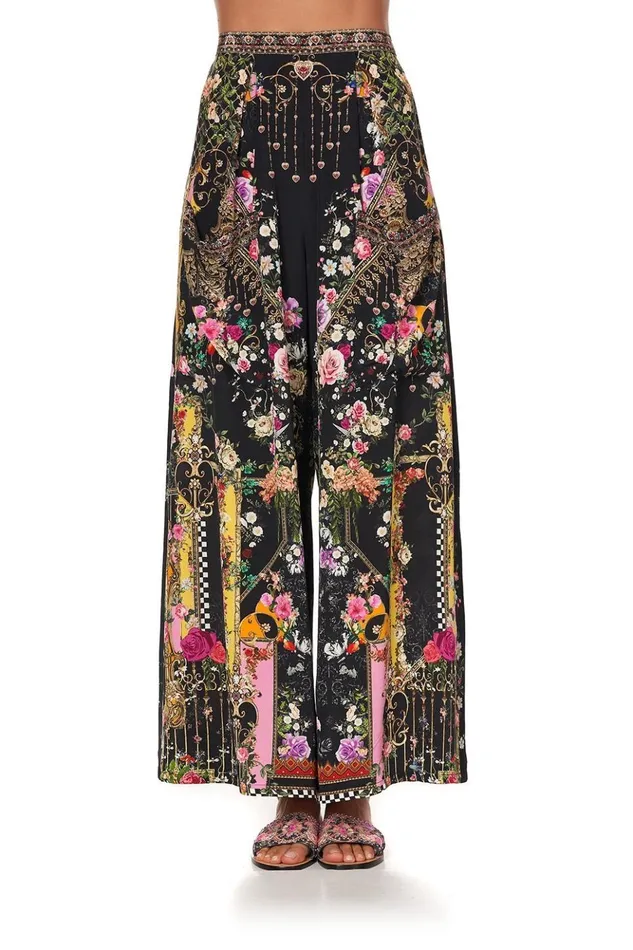 Women Trousers and Leggings Camilla Wide Leg Trouser With Front Pockets Montagues Capulet