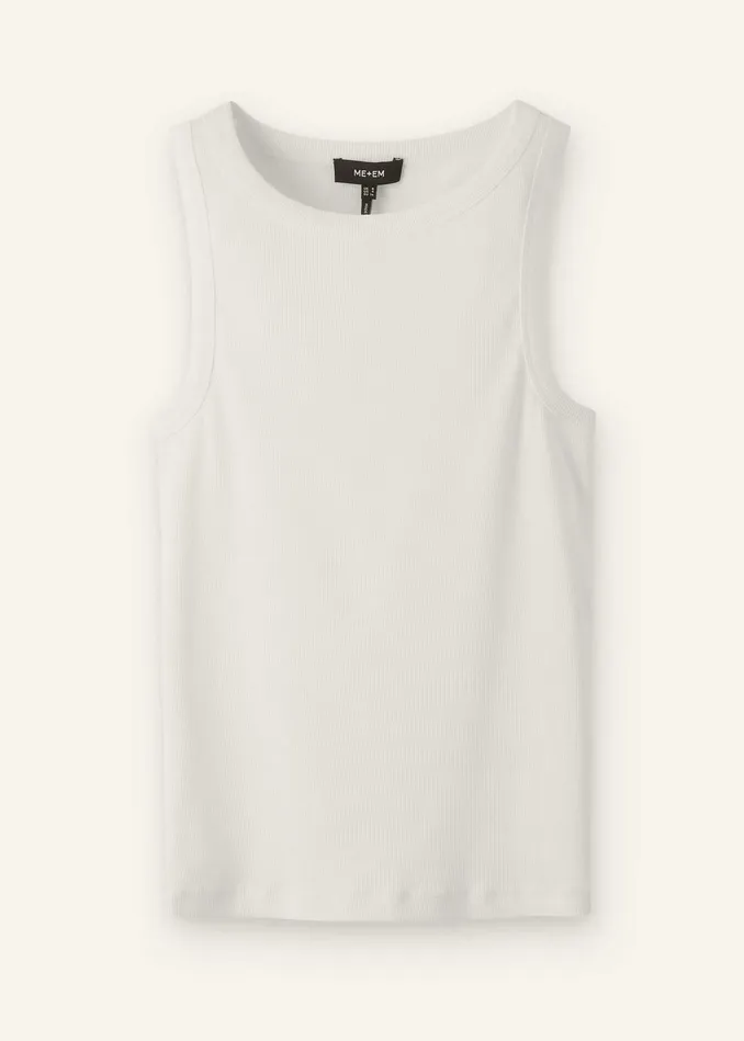 Women Ultimate Crew Neck Vest Bright White MEEM