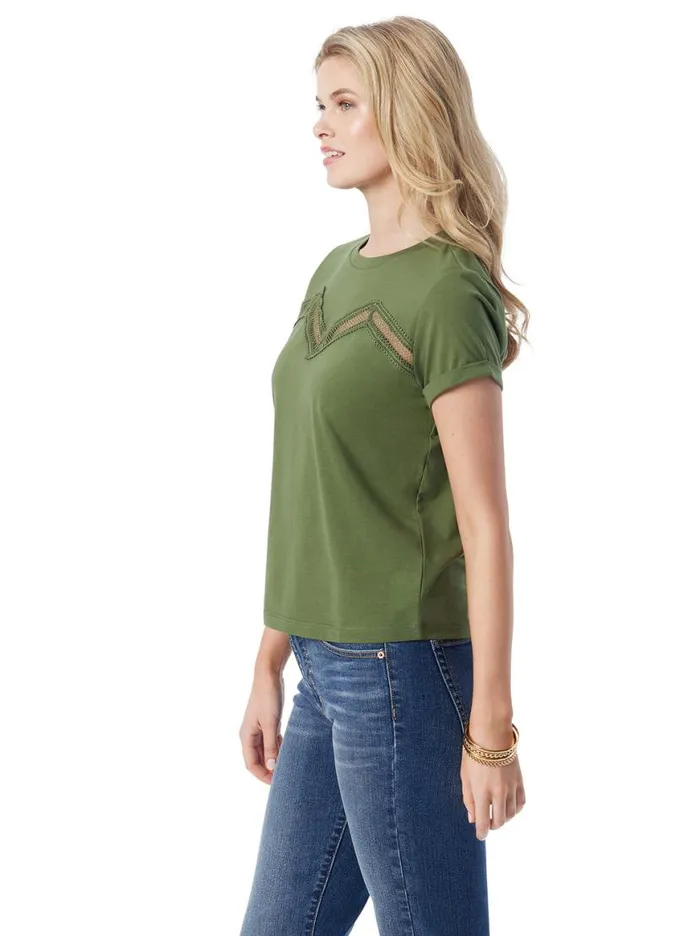 Women Valeriya Tee In Bronze Green Jessica Simpson Tops and Tees