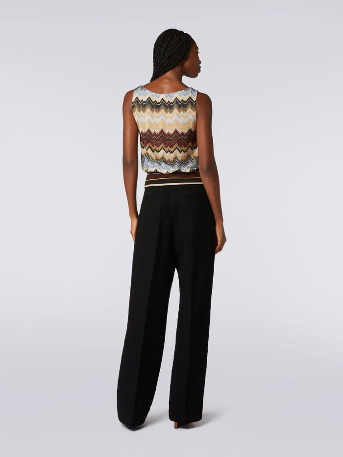 Women Viscose Chevron Tank Top With Lurex Multicoloured Missoni Tshirts And Tops Women Viscose Chevron Tank Top With Lurex Multicoloured Missoni Tshirts And Tops