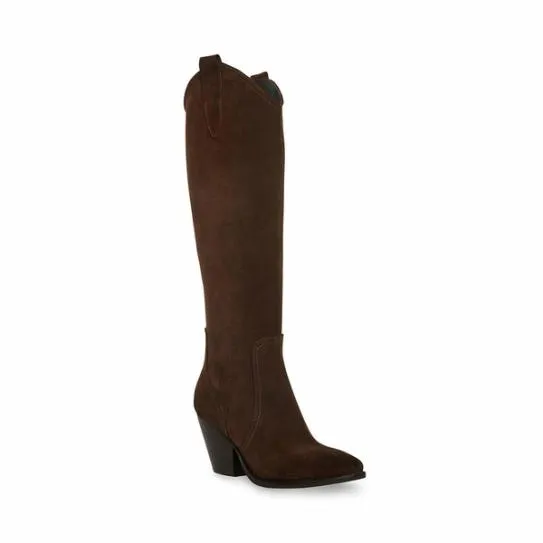 Women VITTORIA BROWN SUEDE Brown Suede Steve Madden Boots and Booties Women VITTORIA BROWN SUEDE Brown Suede Steve Madden Boots and Booties