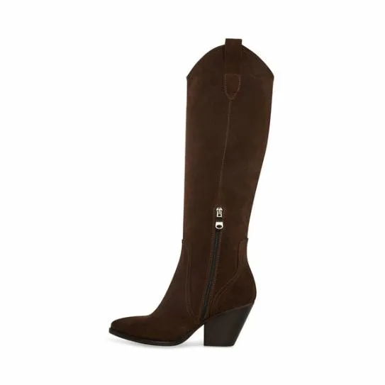 Women VITTORIA BROWN SUEDE Brown Suede Steve Madden Boots and Booties Women VITTORIA BROWN SUEDE Brown Suede Steve Madden Boots and Booties