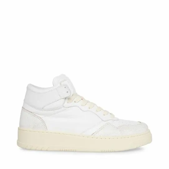 Women WAYNE WHITE LEATHER White Leather Steve Madden Sneakers