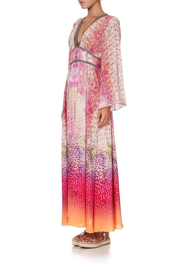Women Wedding Guest Dresses Camilla Kimono Sleeve Dress With Shirring Detail Serpentine Dreams