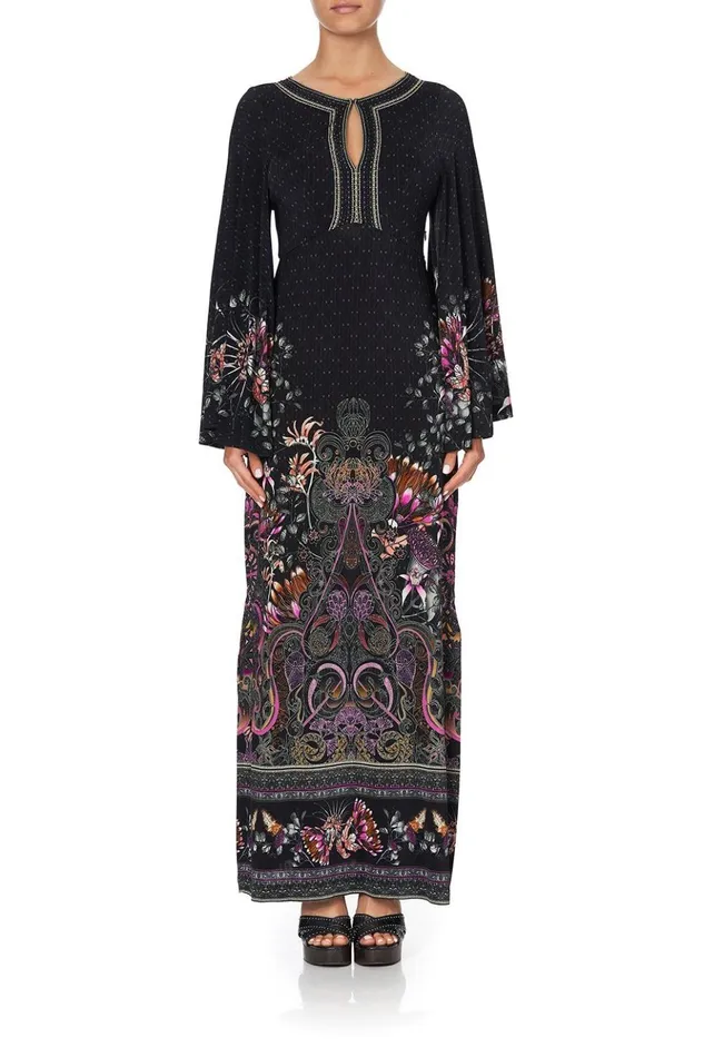 Women Wedding Guest Dresses Camilla Wide Sleeve Jersey Dress Restless Nights