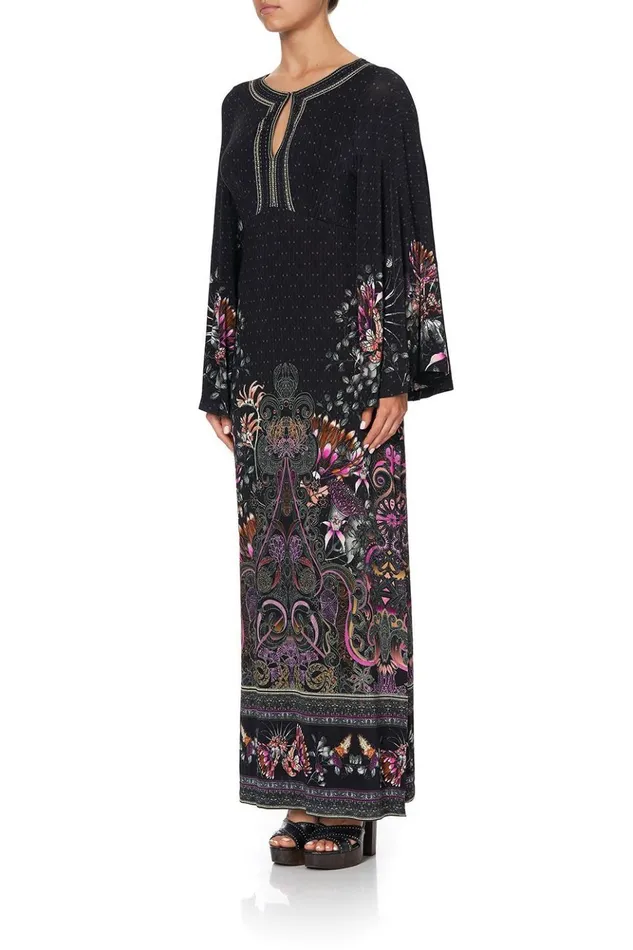 Women Wedding Guest Dresses Camilla Wide Sleeve Jersey Dress Restless Nights