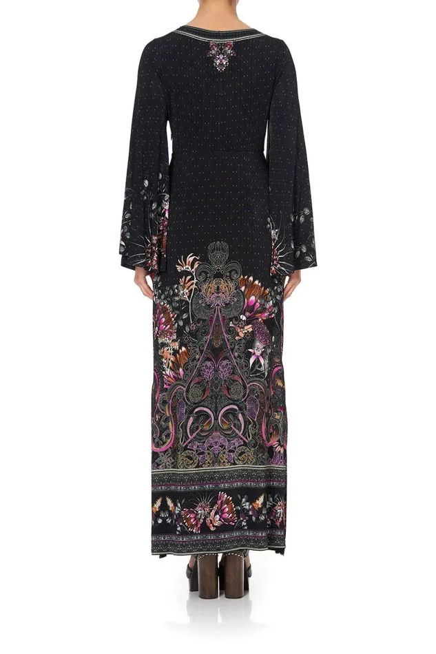 Women Wedding Guest Dresses Camilla Wide Sleeve Jersey Dress Restless Nights