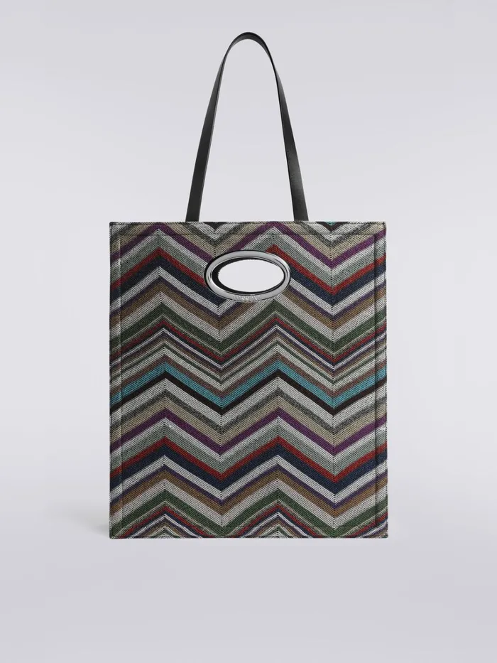 Women Wool And Viscose Chevron Bag With Lurex Multicoloured Missoni Bags