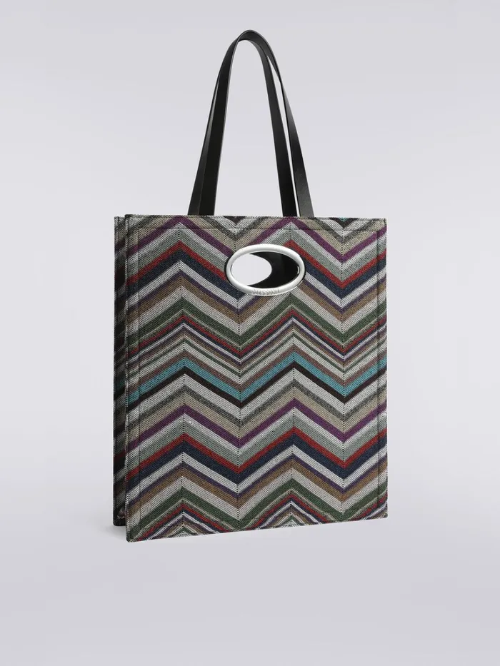 Women Wool And Viscose Chevron Bag With Lurex Multicoloured Missoni Bags Women Wool And Viscose Chevron Bag With Lurex Multicoloured Missoni Bags