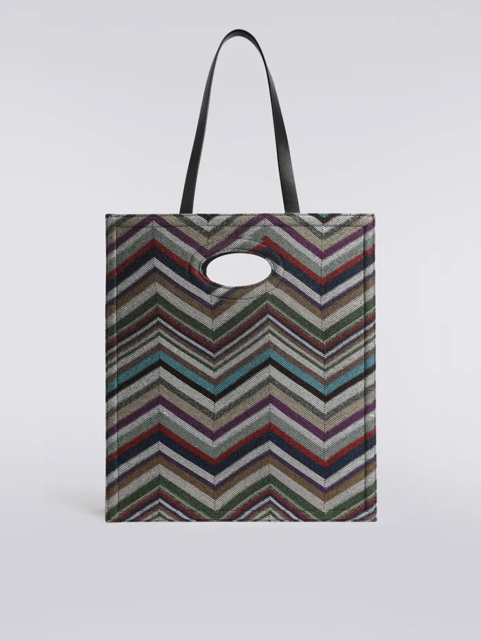 Women Wool And Viscose Chevron Bag With Lurex Multicoloured Missoni Bags Women Wool And Viscose Chevron Bag With Lurex Multicoloured Missoni Bags