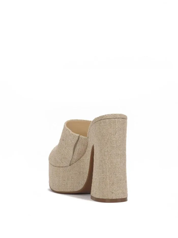 Women Xona Platform Sandal In Natural Jessica Simpson Slides and Mules