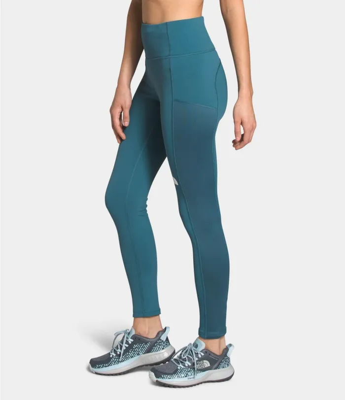 Womens The North Face Active Bottoms Winter Warm HighRise Tights Mallard Blue