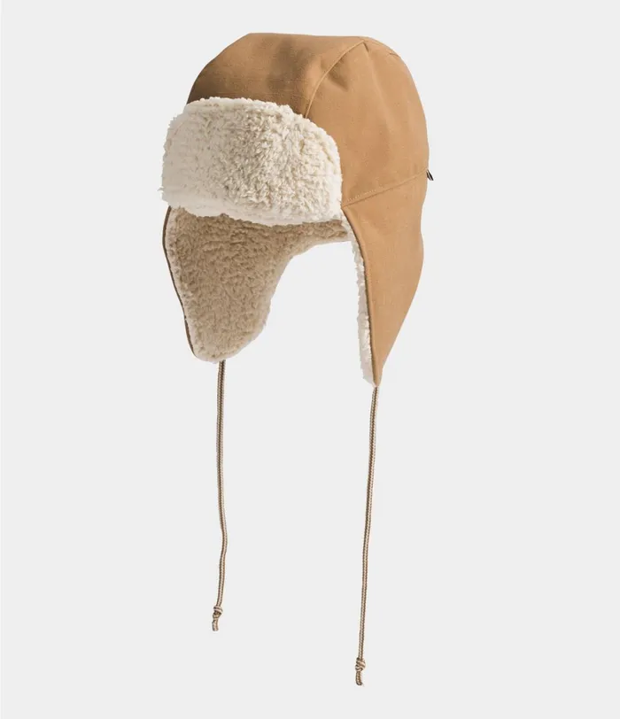 Womens The North Face Beanies and Scarves Canvas Trapper Utility Brown