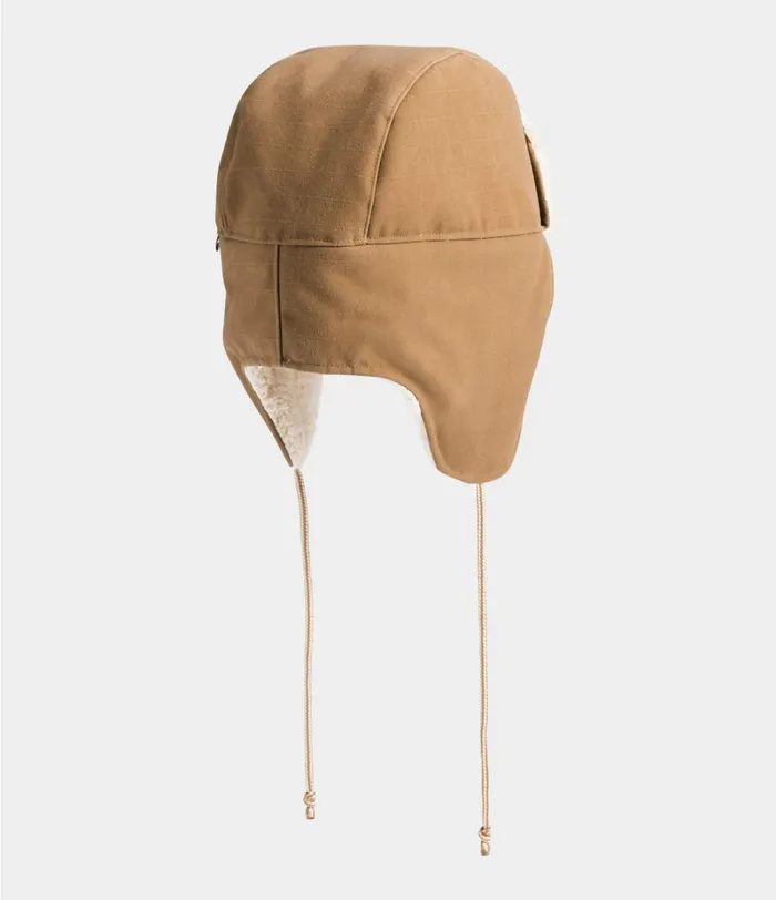 Womens The North Face Beanies and Scarves Canvas Trapper Utility Brown