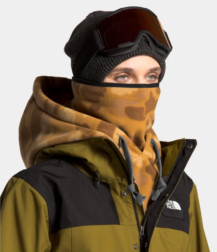 Womens The North Face Beanies and Scarves Whimzy Powder Hood Timber Tan Tonal Duck Camo Print