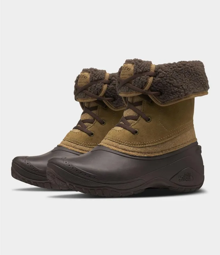 Womens The North Face Boots Shellista II Rolldown Utility Browndemitasse Brown