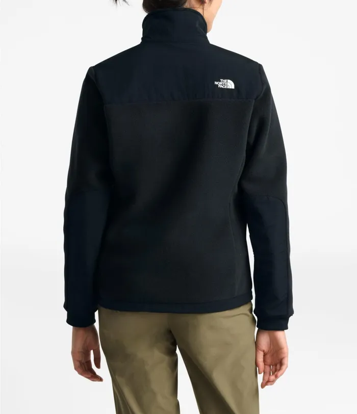 Womens The North Face Fleece Denali 2 Jacket Tnf Blacktnf White Logo