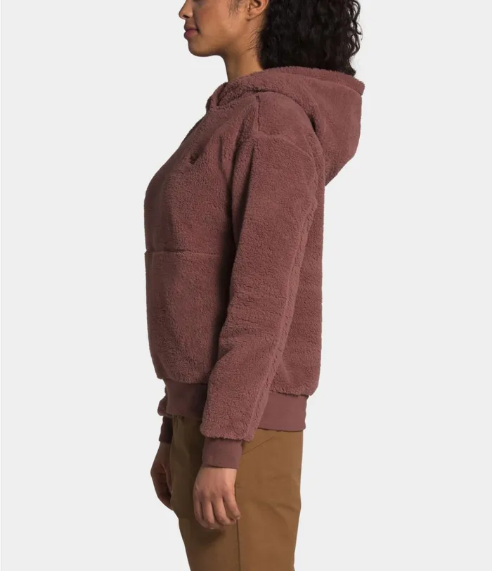 Womens The North Face Hoodies and Sweatshirts W SHERPA PO HOODIE Marron Purple