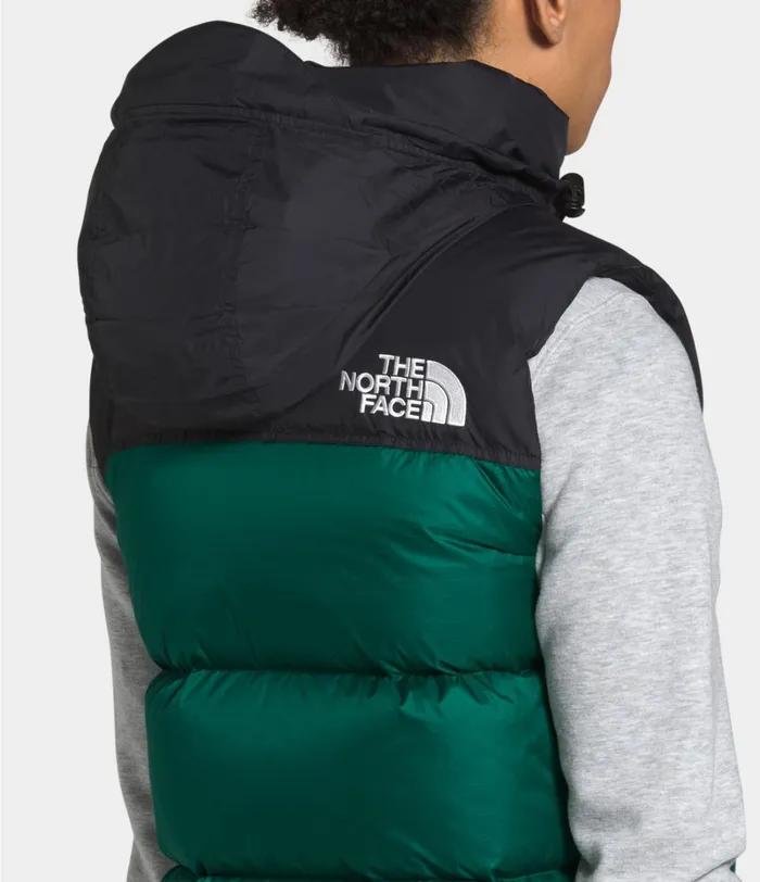 Womens The North Face Insulated and Down Jackets 1996 Retro Nuptse Vest Evergreen