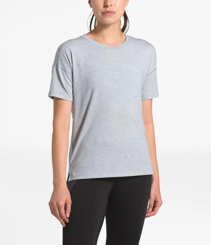 Womens The North Face TShirts Workout ShortSleeve Tnf Light Grey Heather