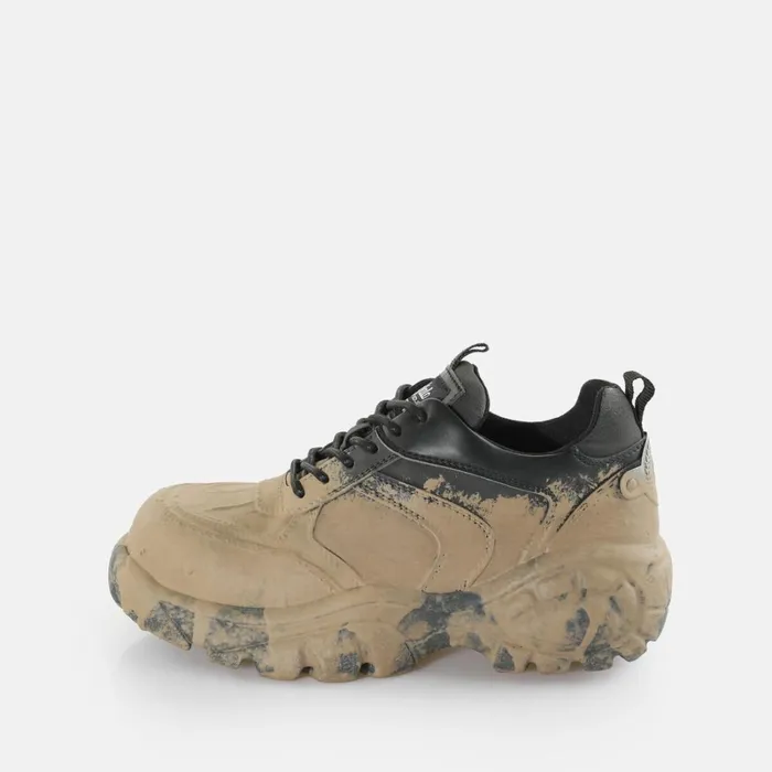 X Herrensauna Mudd Trakker Beige Buffalo Lace Up Shoes