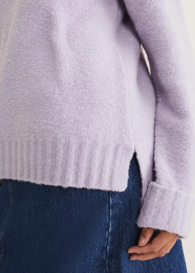 Zelia Wool Blend Jumper Lilac Women Phase Eight Knitwear